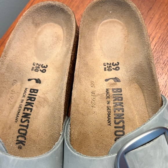 Birkenstock Madrid Sandal in Pale Sage with Oversized Buckle 39 - Picture 4 of 6